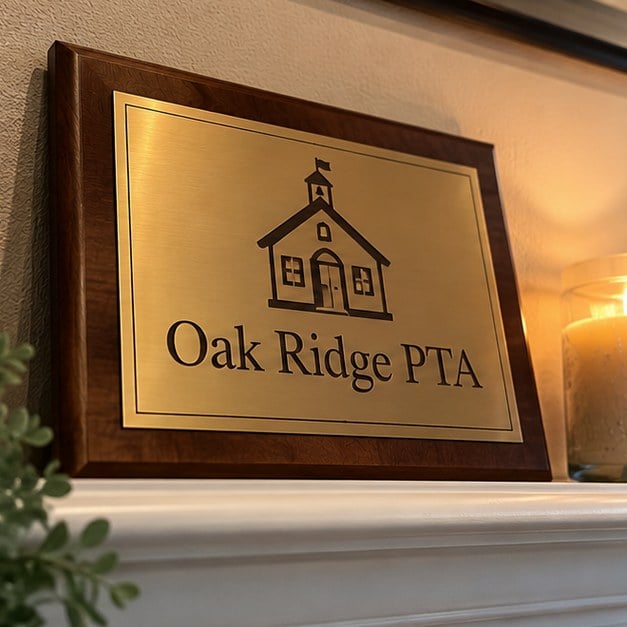 Custom wood plaque - customer photo